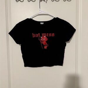 hot mess baby tee